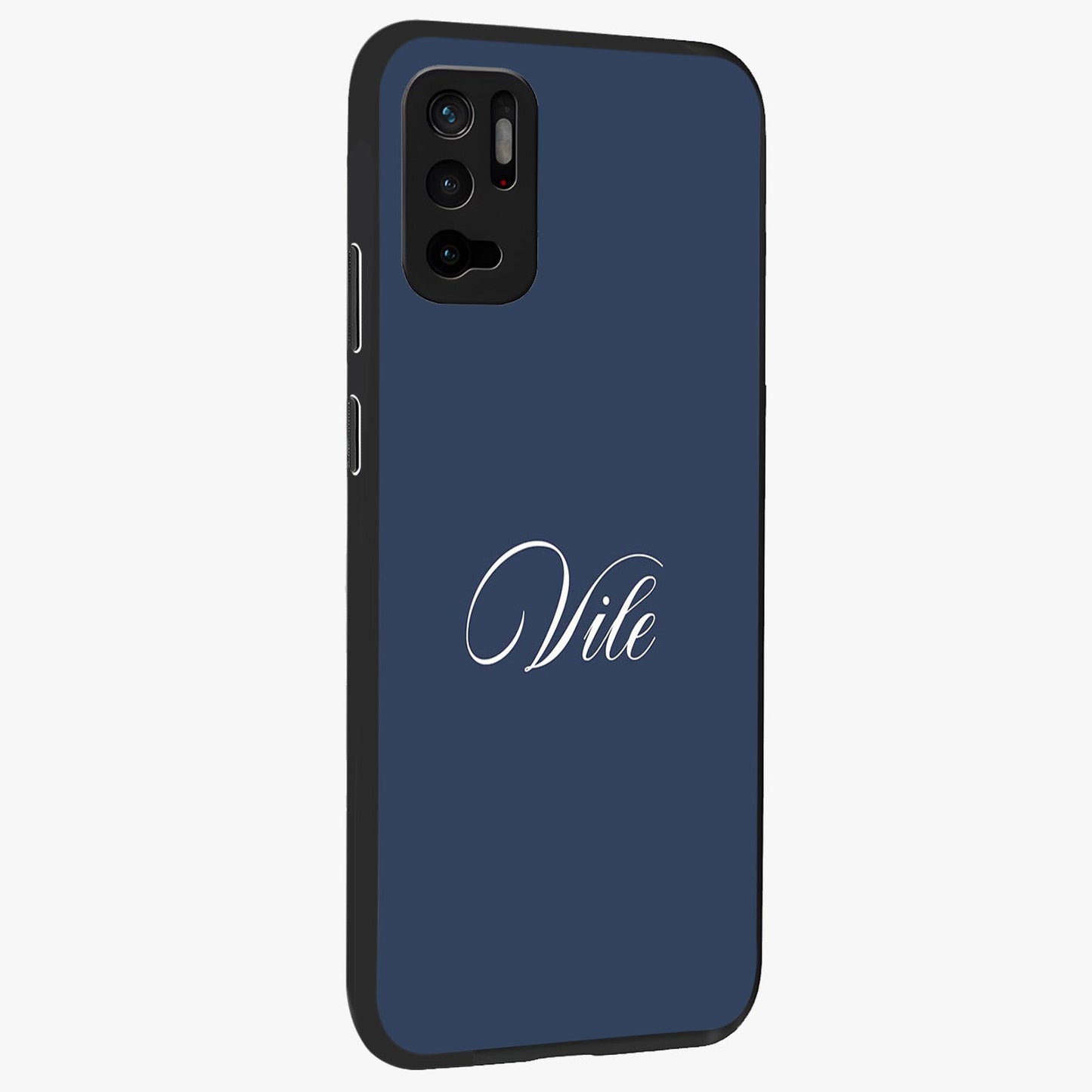 Blue Vintage Floral Pattern Glass Case displayed in angled mockup highlighting classic blue floral pattern and retro aesthetic design.