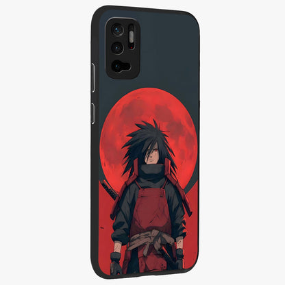 Crimson Moon Warlord Glass Case upright view showcasing powerful warlord artwork with dark celestial theme.