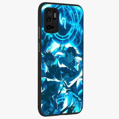 Cursed Energy Clash Glass Case upright view showcasing dramatic clash artwork with bold supernatural theme.