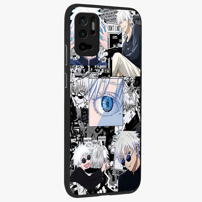 Infinity Sorcerer Chaos Glass Case upright view showcasing dramatic sorcerer artwork with chaotic mystical theme.