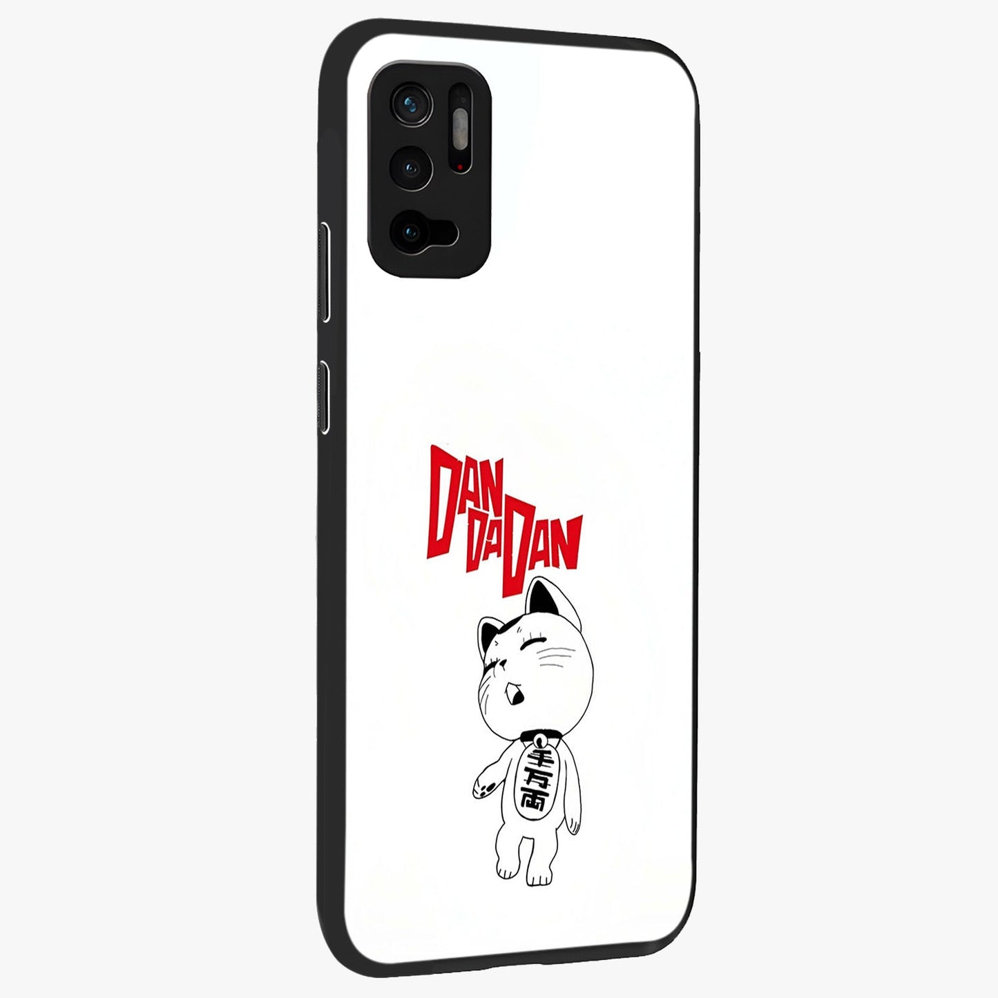 Playful Spirit Charm Glass Case upright view showcasing vibrant charm artwork with fun artistic theme.