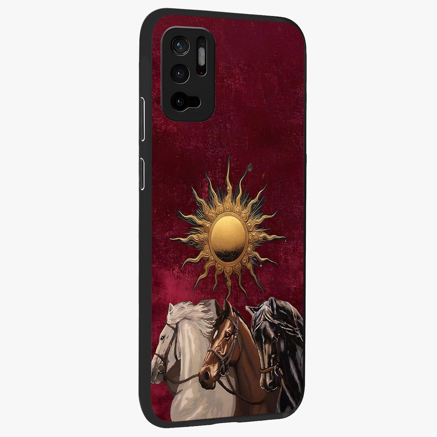Solar Riders Glass Case upright view showcasing energetic rider artwork with bold adventure theme.