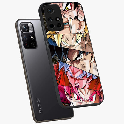 Anime Character Glass Case displayed in angled mockup highlighting colorful anime character illustration.