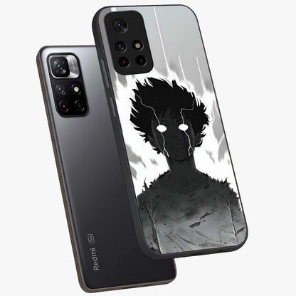 Awakened Inner Rage Glass Case displayed in angled mockup highlighting powerful graphic design and bold artistic theme.