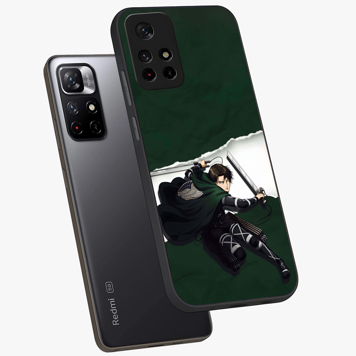 Emerald War Vanguard Glass Case displayed in angled mockup highlighting intense battle inspired design with emerald tone aesthetic.