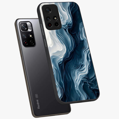 Ethereal Paper Marble Glass Case displayed in angled mockup highlighting elegant marble pattern with modern aesthetic style.