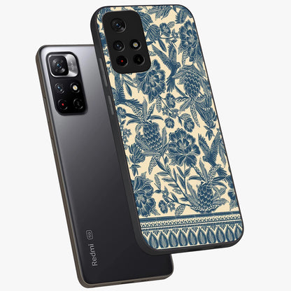 Heirloom Wild Bloom Glass Case displayed in angled mockup highlighting botanical bloom design with classic aesthetic style.