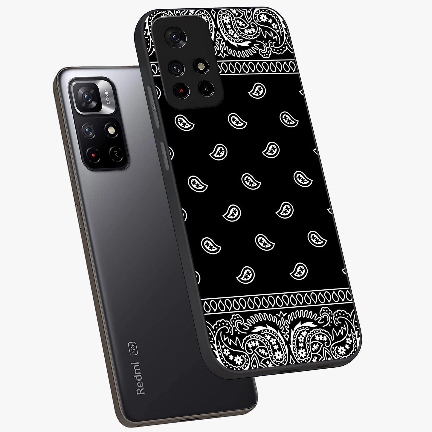 Retro Rebel Threads Glass Case displayed in angled mockup highlighting retro inspired graphic design with rebellious aesthetic.