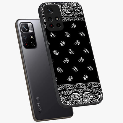 Retro Rebel Threads Glass Case displayed in angled mockup highlighting retro inspired graphic design with rebellious aesthetic.