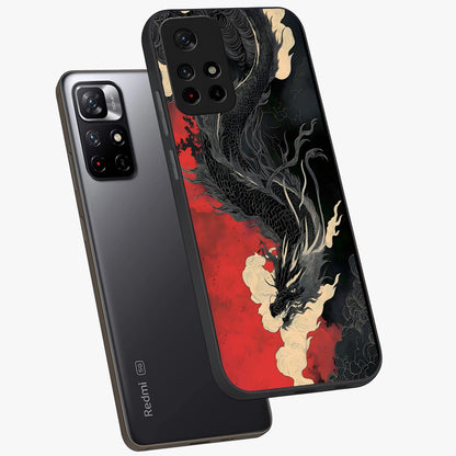 Shadow Dragon Fury Glass Case displayed in angled mockup highlighting powerful dragon illustration with dark fantasy aesthetic.