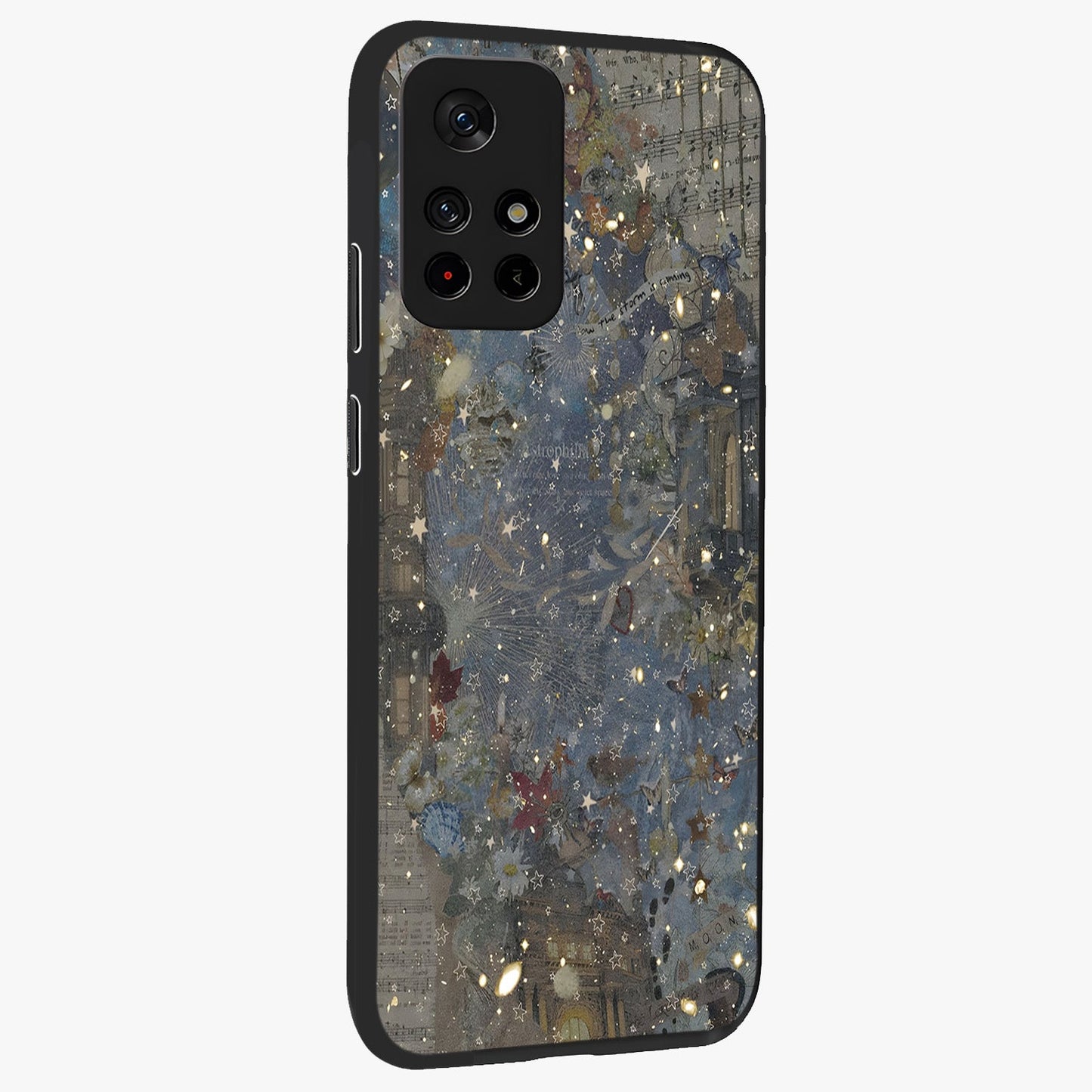 Aesthetic Astrolophia Glass Case upright view showcasing soft aesthetic theme with stylish modern look.