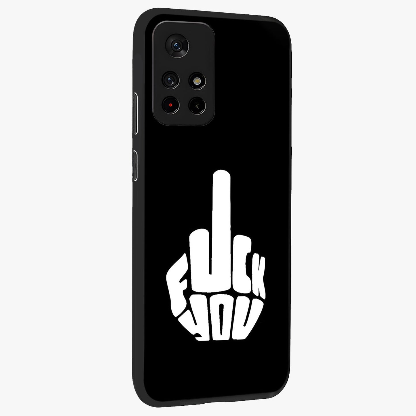Rebel Mode On Glass Case displayed in angled mockup highlighting edgy text design with modern street aesthetic.