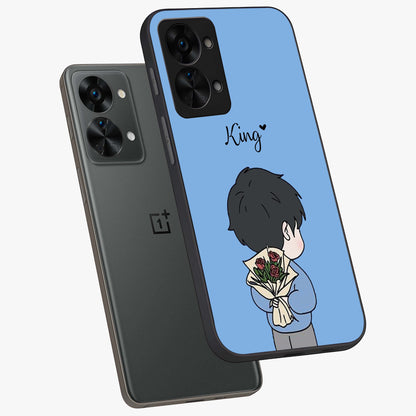 Love in My Hands Custom Name Glass Case for OnePlus Nord 2T |1+Nord 2T