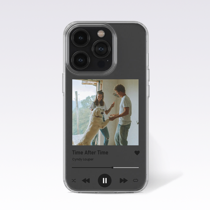 Custom Song With Custom Photo Clear Silicon Case Cover
