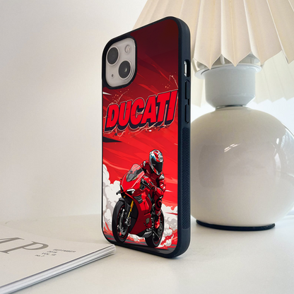 Ducati Red Inferno Glass Case