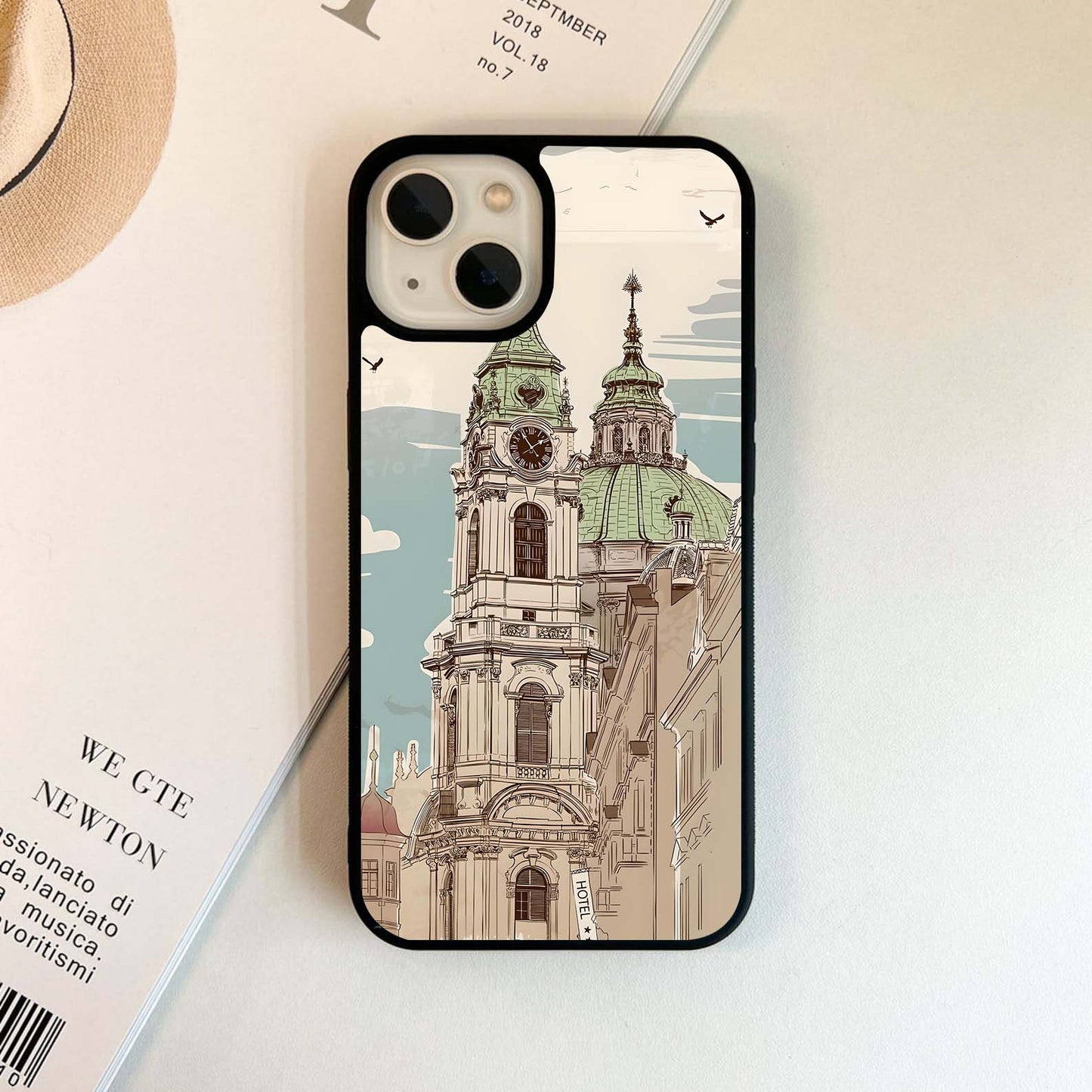 Tower of hotel Glass Case