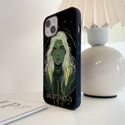 Zodiac Sagittarius Glass Case