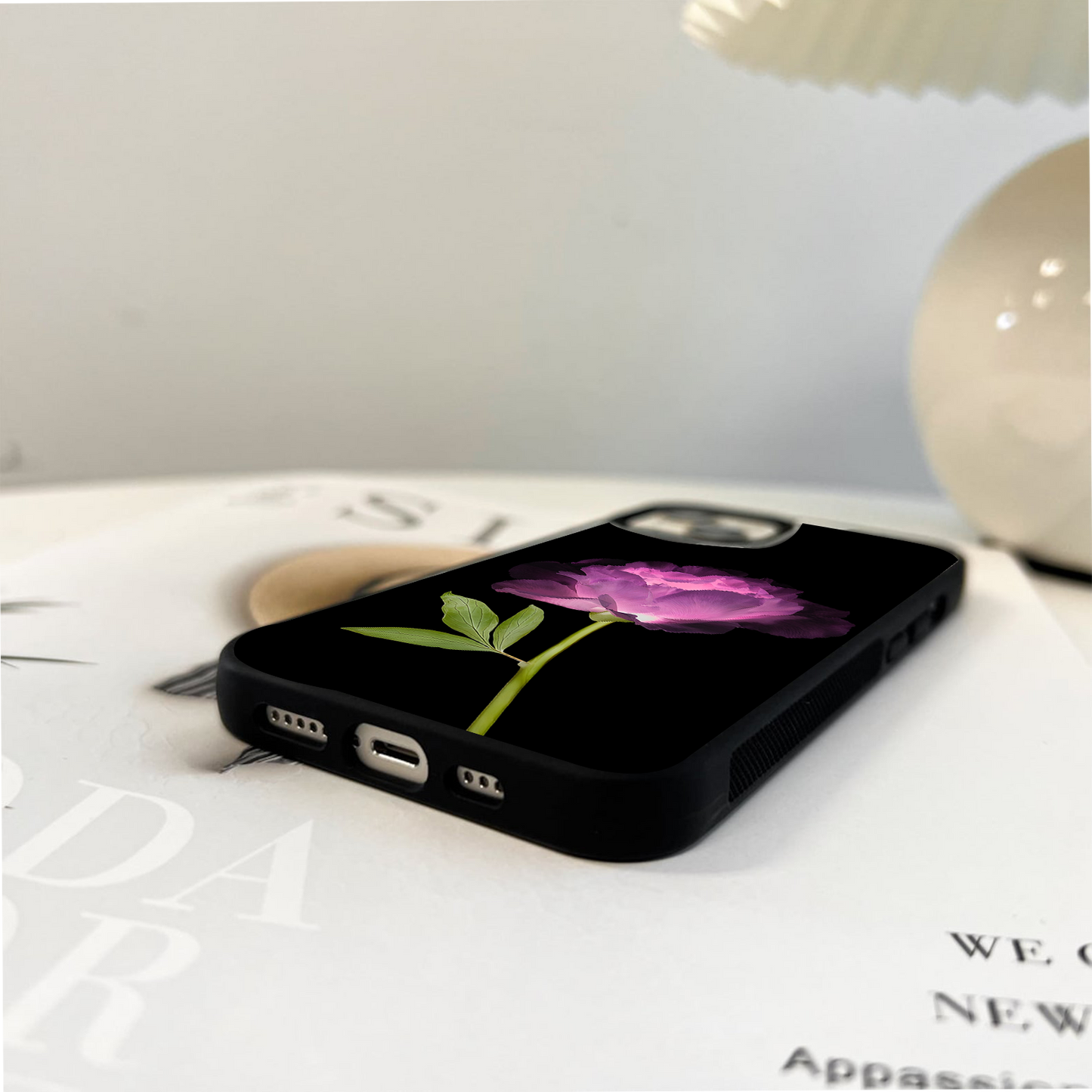 Glow Petal Bloom Glass Case