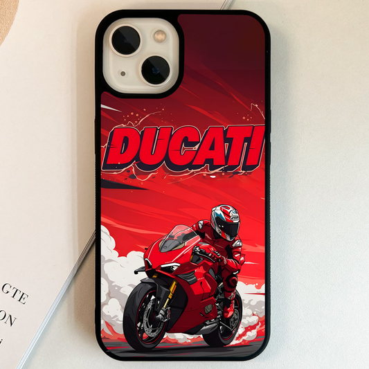 Ducati Red Inferno Glass Case