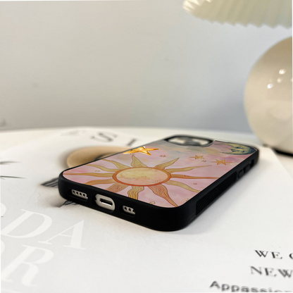 Celestial Cat Dreams Glass Case