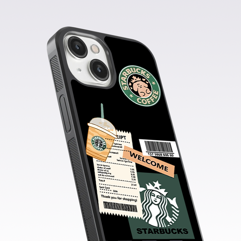 Starbucks Pattern V2 Glass Case