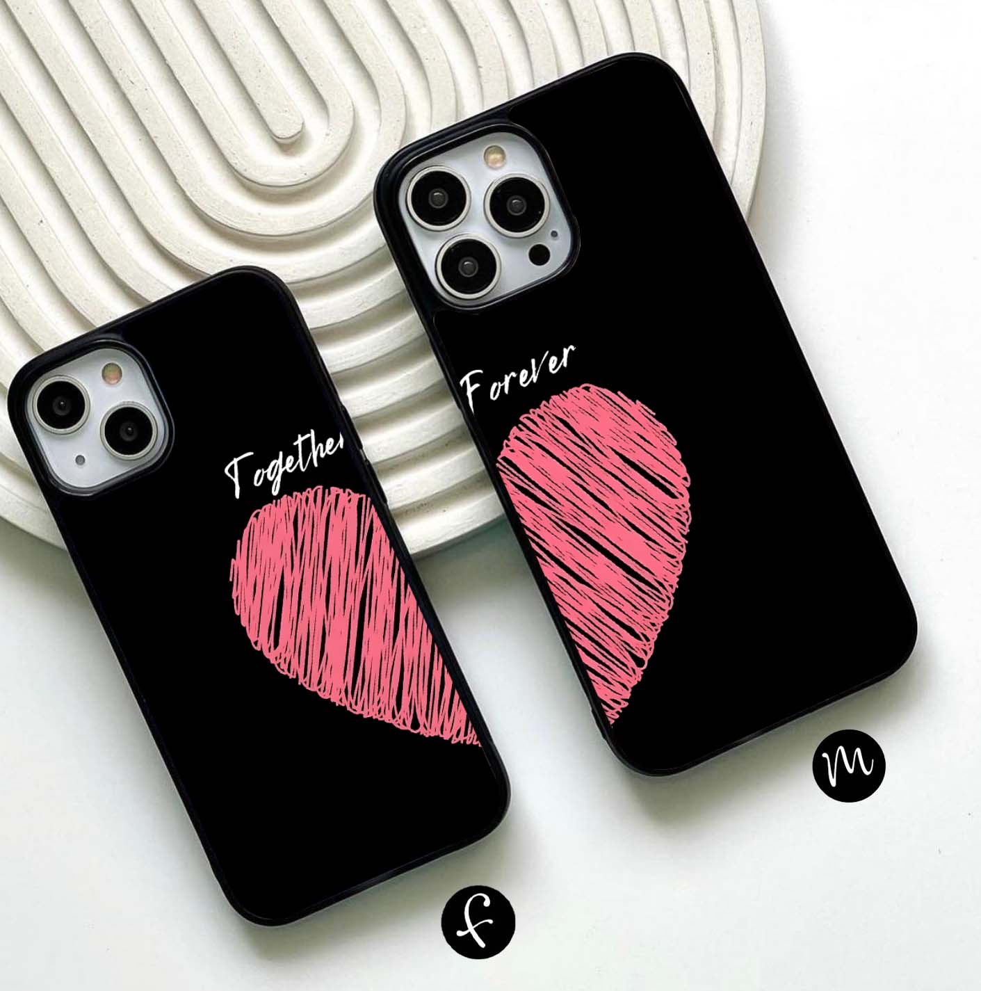 Love Forever Together Glass Case