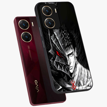 Berserker Blood Oath Glass Case displayed in angled mockup highlighting dark fantasy graphic design and powerful theme.