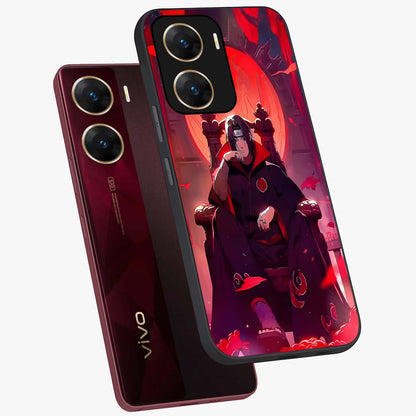 Blood Moon Sovereign Glass Case displayed in angled mockup highlighting dark celestial moon design and dramatic theme.