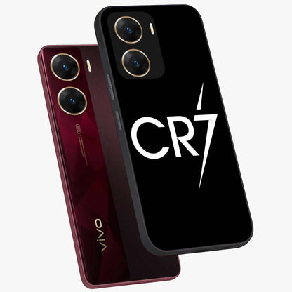 Cr7 Elite Strike Glass Case displayed in angled mockup highlighting powerful sports graphic with bold athletic theme.