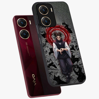 Cursed Ritual Ascension Glass Case displayed in angled mockup highlighting mystical ritual illustration with supernatural aesthetic.