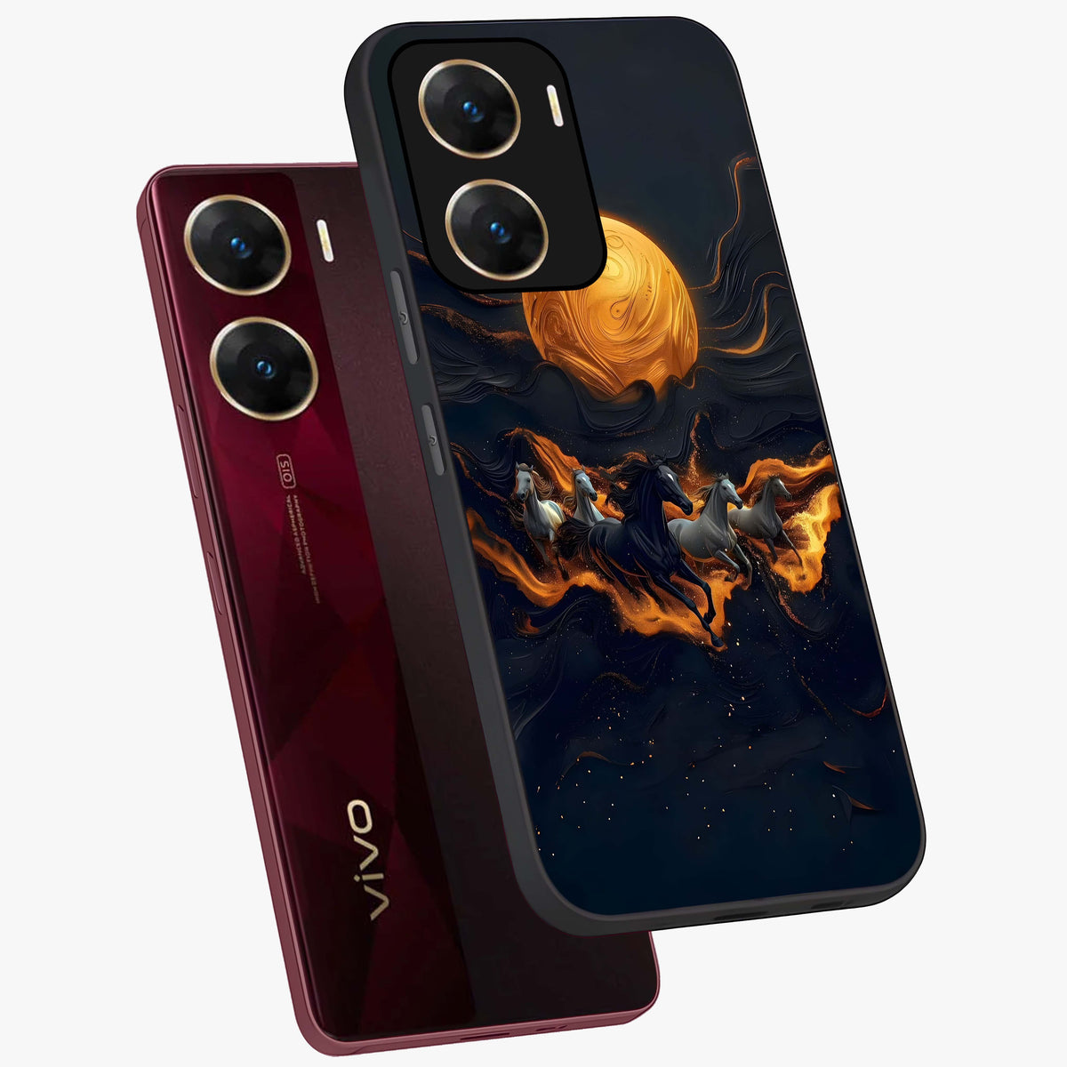 Golden Royal Heritage Glass Case displayed in angled mockup highlighting luxurious heritage design with golden aesthetic style.