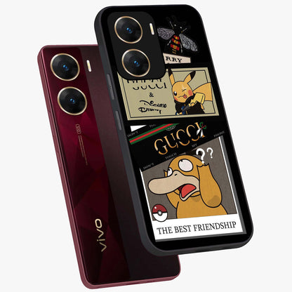 Gucci Play Mashup Glass Case displayed in angled mockup highlighting stylish fashion mashup design with bold aesthetic.