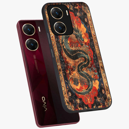 Inferno Dragon Soul Glass Case displayed in angled mockup highlighting powerful dragon illustration with inferno aesthetic.
