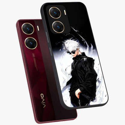 Limitless Shadow King Glass Case displayed in angled mockup highlighting dramatic dark hero design with intense aesthetic.