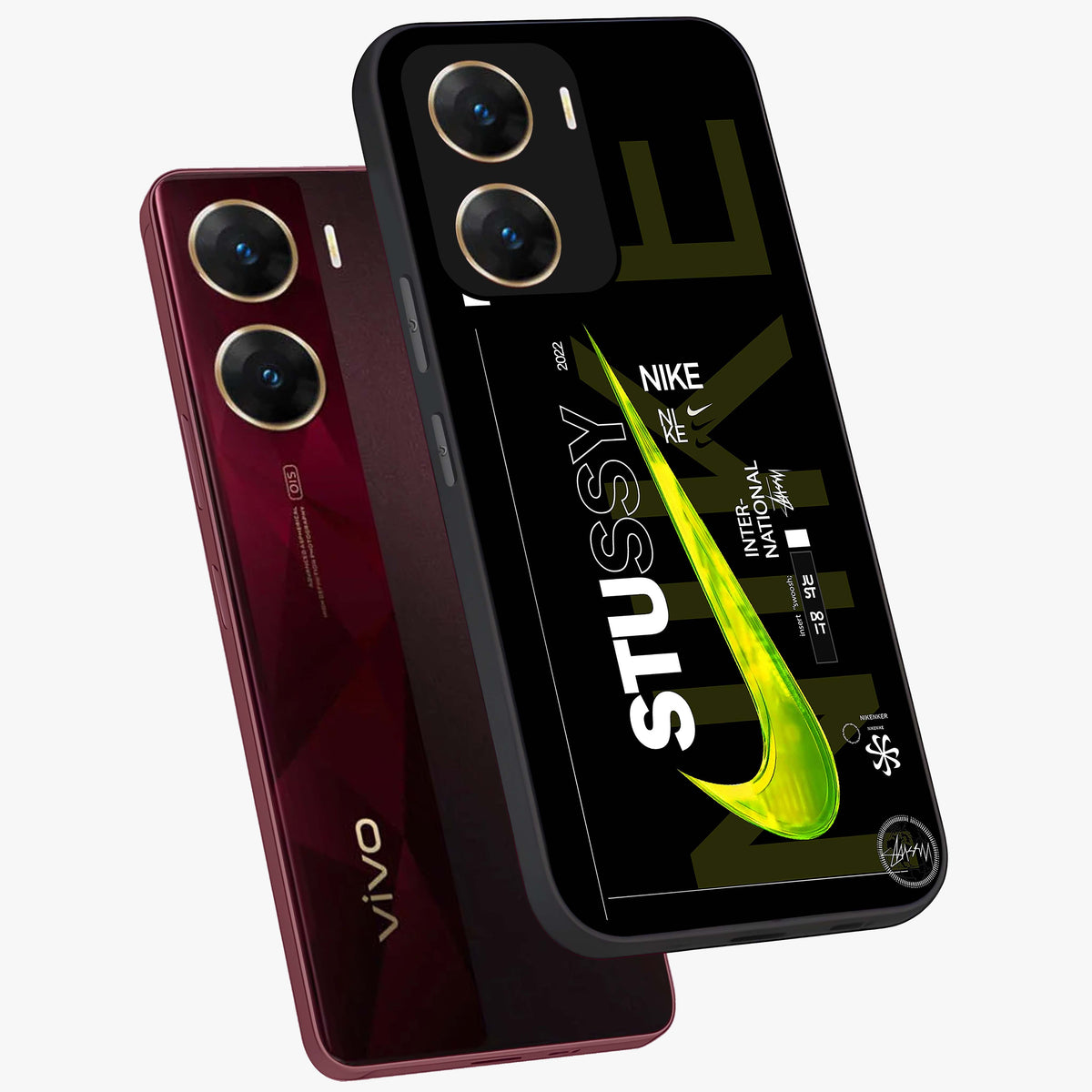 Neon Street Edition Glass Case displayed in angled mockup highlighting vibrant urban design with bold street aesthetic.