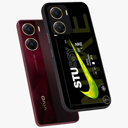 Neon Street Edition Glass Case displayed in angled mockup highlighting vibrant urban design with bold street aesthetic.