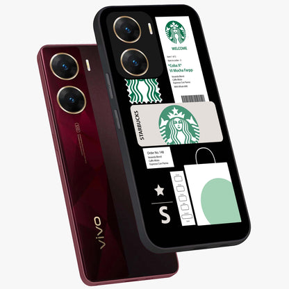 Starbucks Mocha Glass Case displayed in angled mockup highlighting stylish mocha themed design with cozy café aesthetic.