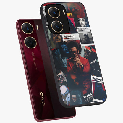 The Weeknd Glass Case displayed in angled mockup highlighting stylish pop culture inspired design with modern aesthetic.