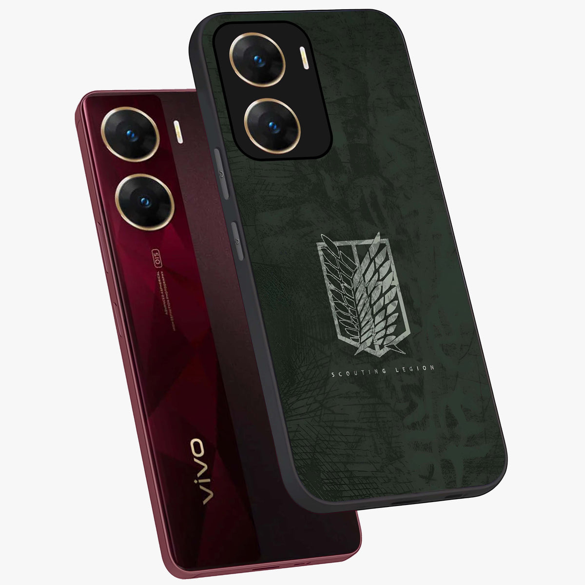 Wings Of Freedom Glass Case displayed in angled mockup highlighting graceful wing design with inspirational aesthetic.