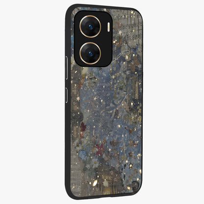 Aesthetic Astrolophia Glass Case upright view showcasing soft aesthetic theme with stylish modern look.