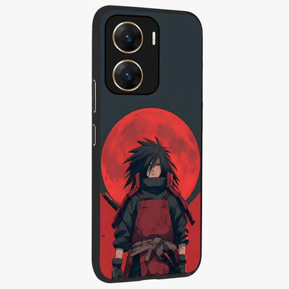 Crimson Moon Warlord Glass Case upright view showcasing powerful warlord artwork with dark celestial theme.