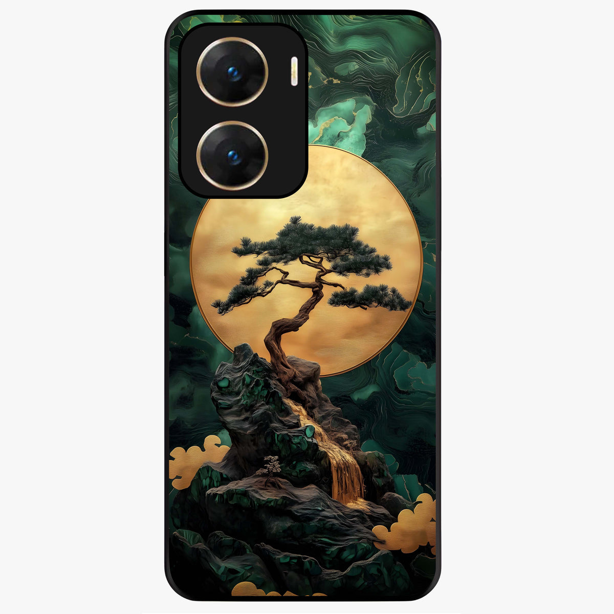 Zen Moon Rise Glass Case For Vivo V29E 5G
