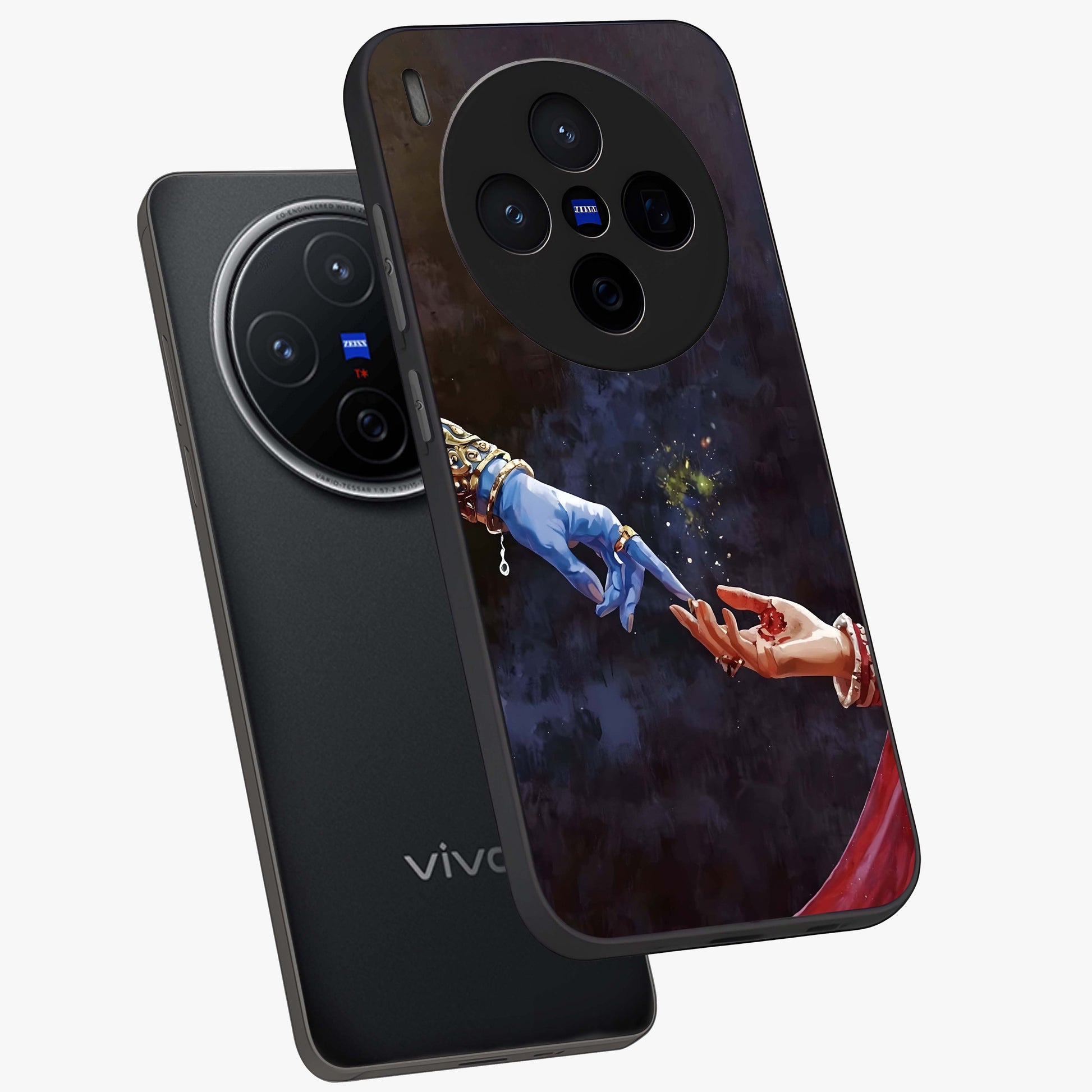 Divine Touch Eternal Glass Case displayed in angled mockup highlighting elegant divine inspired design with calm aesthetic style.