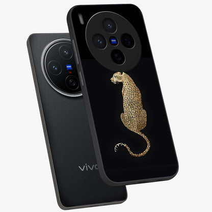 Regal Leopard Glass Case displayed in angled mockup highlighting powerful animal illustration with stylish wild aesthetic.