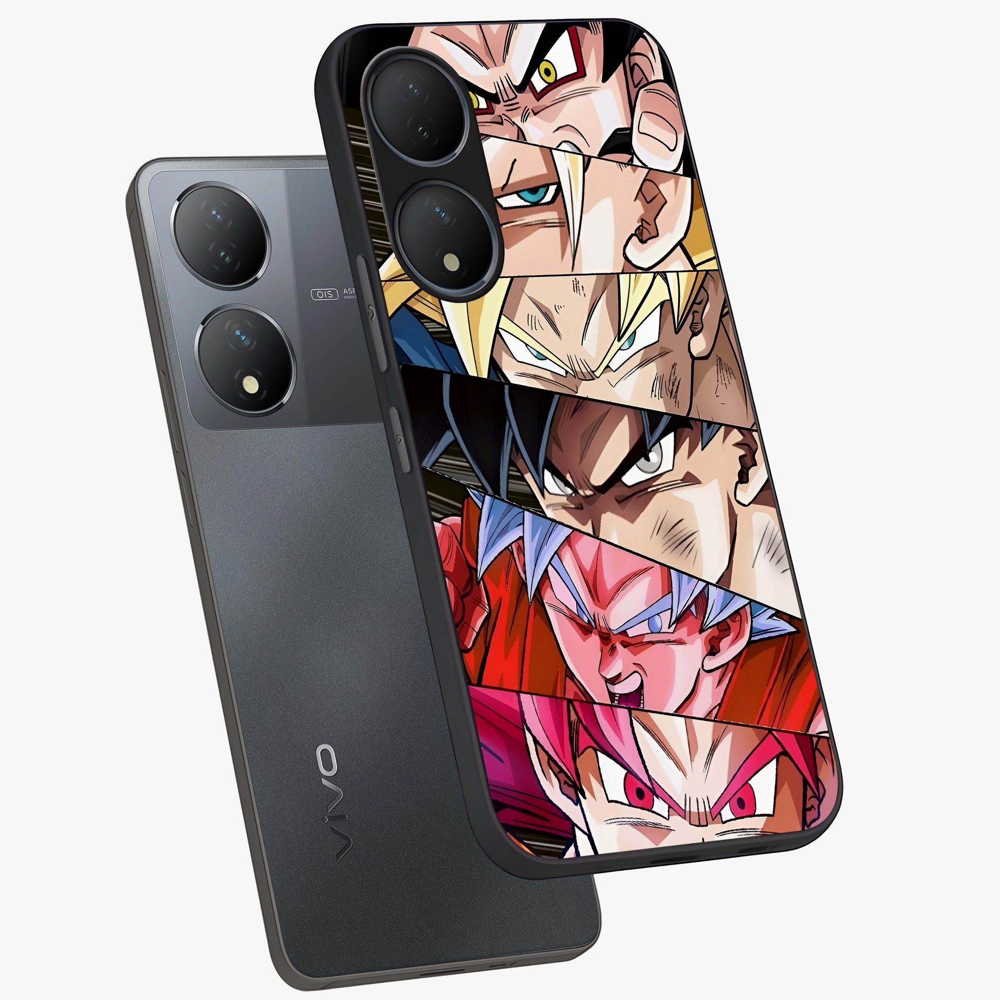 Anime Character Glass Case displayed in angled mockup highlighting colorful anime character illustration.