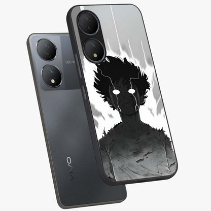 Awakened Inner Rage Glass Case displayed in angled mockup highlighting powerful graphic design and bold artistic theme.