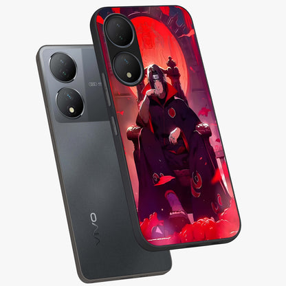 Blood Moon Sovereign Glass Case displayed in angled mockup highlighting dark celestial moon design and dramatic theme.