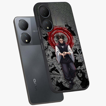 Cursed Ritual Ascension Glass Case displayed in angled mockup highlighting mystical ritual illustration with supernatural aesthetic.