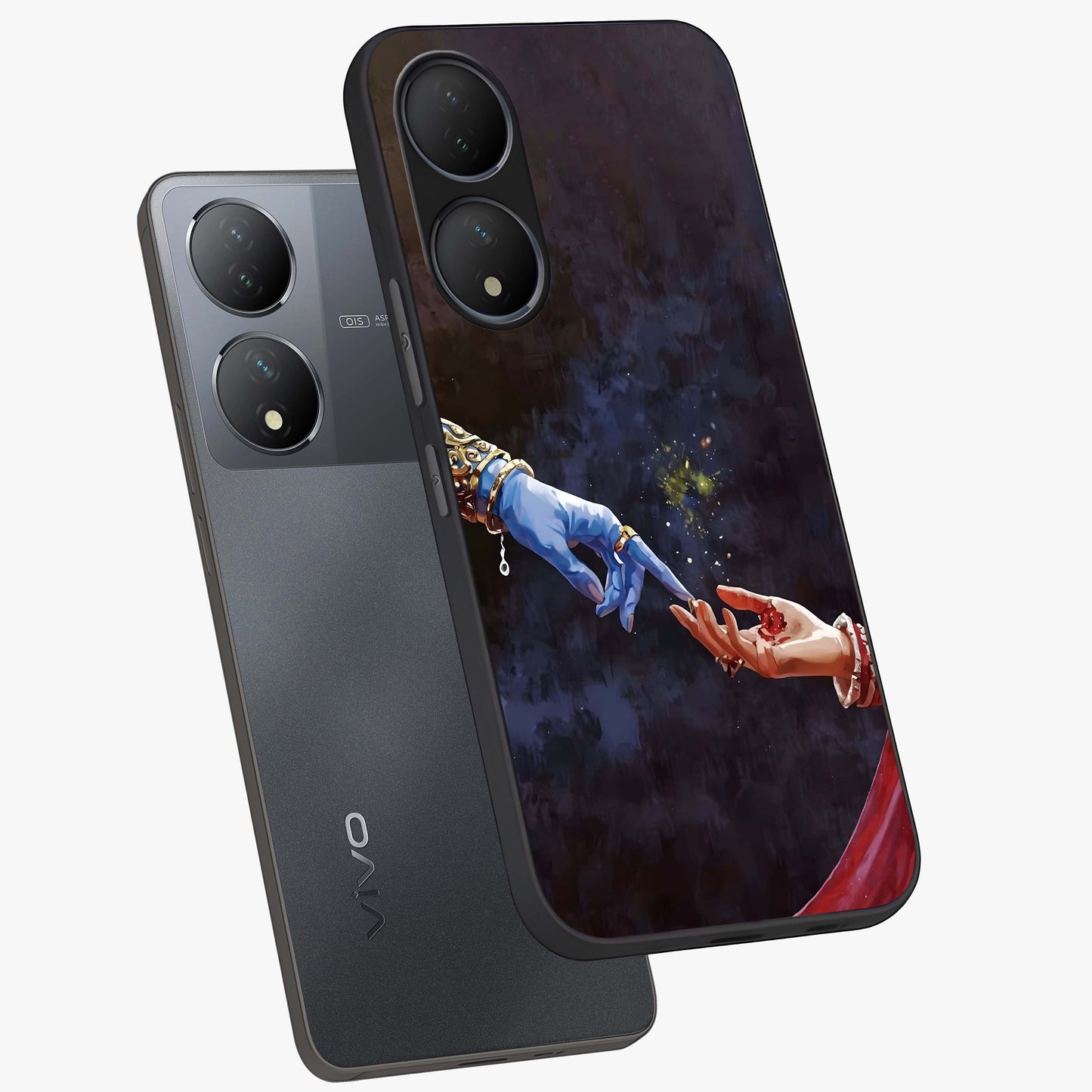 Divine Touch Eternal Glass Case displayed in angled mockup highlighting elegant divine inspired design with calm aesthetic style.