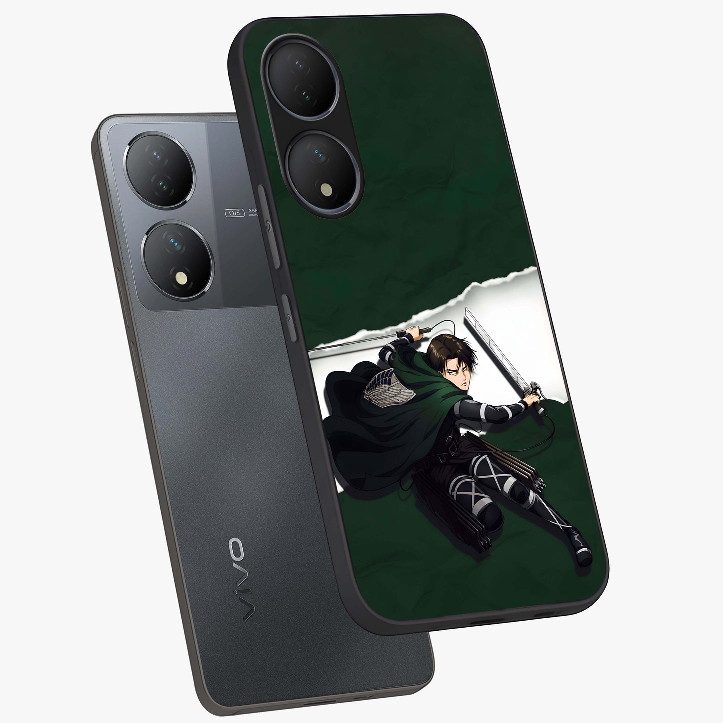 Emerald War Vanguard Glass Case displayed in angled mockup highlighting intense battle inspired design with emerald tone aesthetic.
